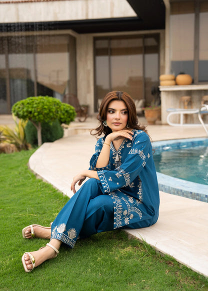 Syra 2pc -  Luxury Embroidered Lawn