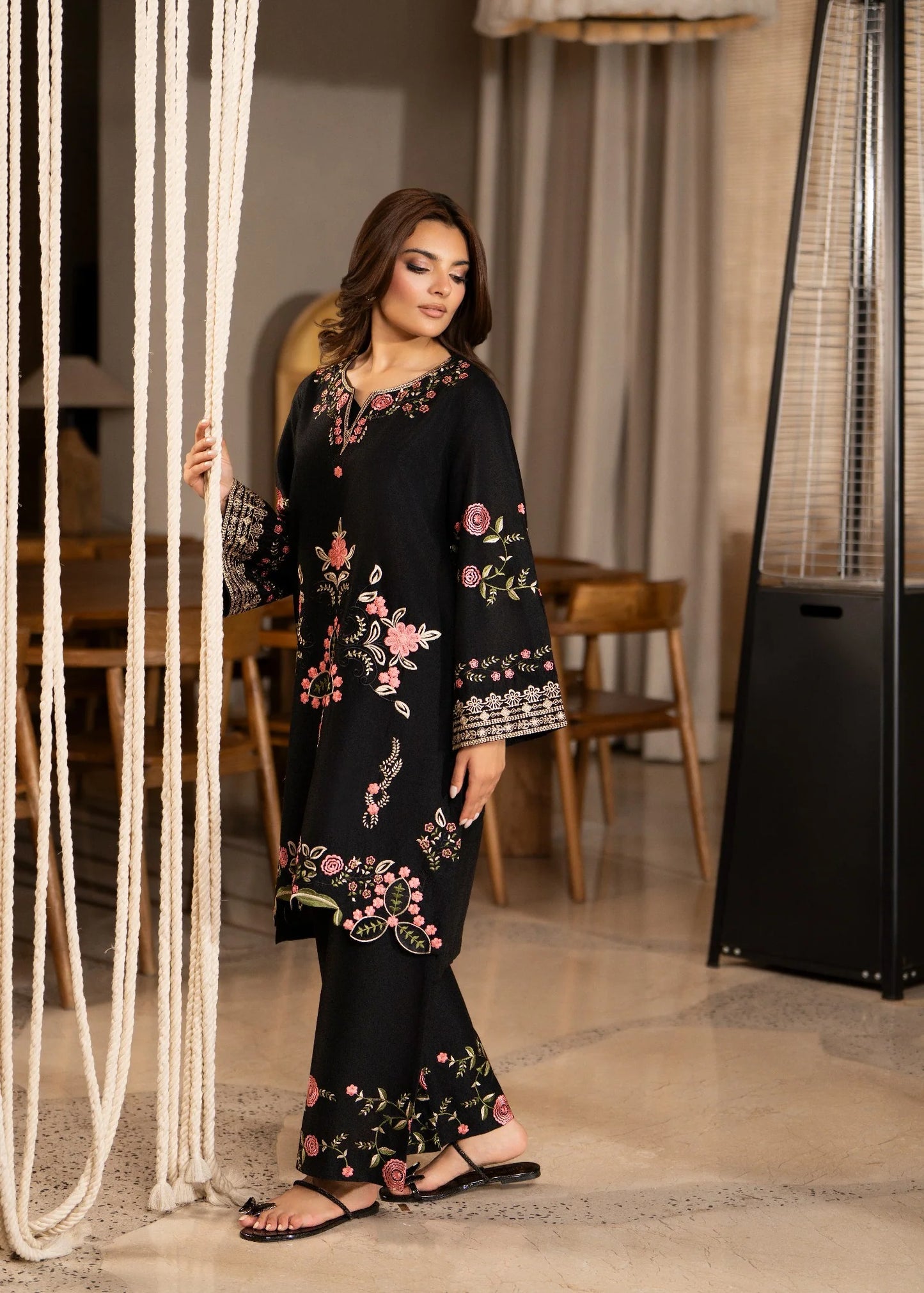 Elisia 2pc -  Luxury Embroidered Lawn