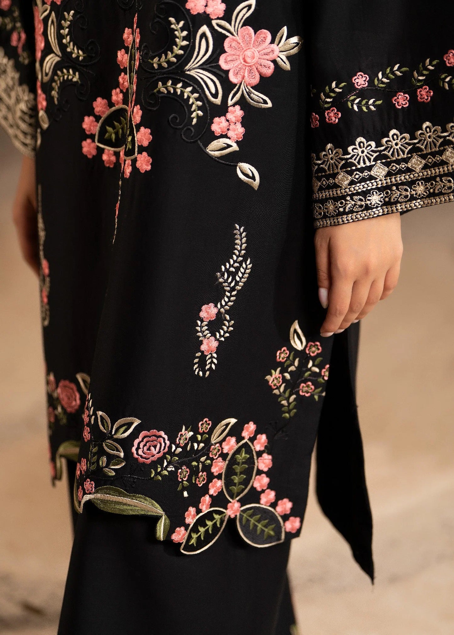 Elisia 2pc -  Luxury Embroidered Lawn