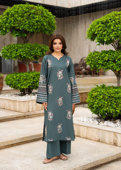 ELARA 2pc -  Luxury Embroidered Lawn