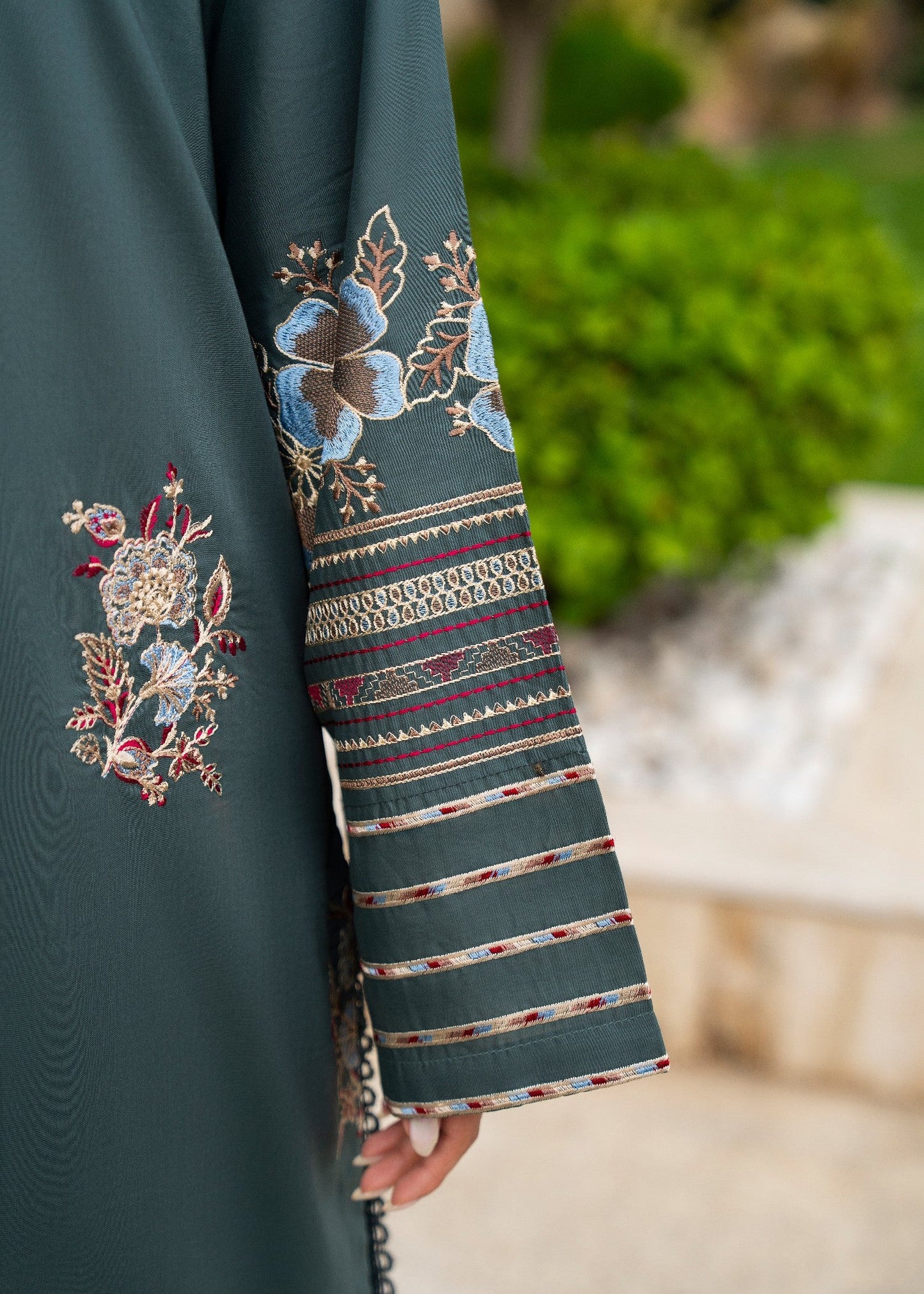 ELARA 2pc -  Luxury Embroidered Lawn