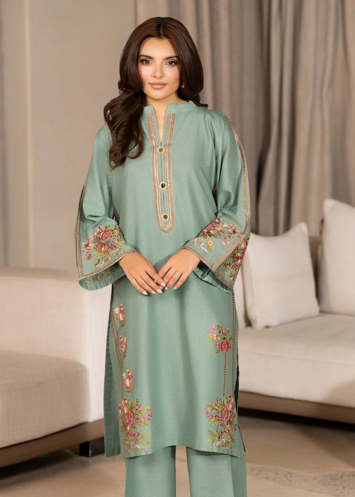 Asteria 2pc -  Luxury Embroidered Lawn