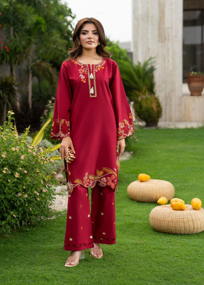 Rania 2pc -  Luxury Embroidered Lawn