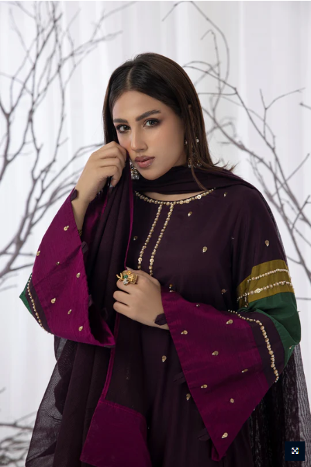 3 PC Stitched KehkaShan