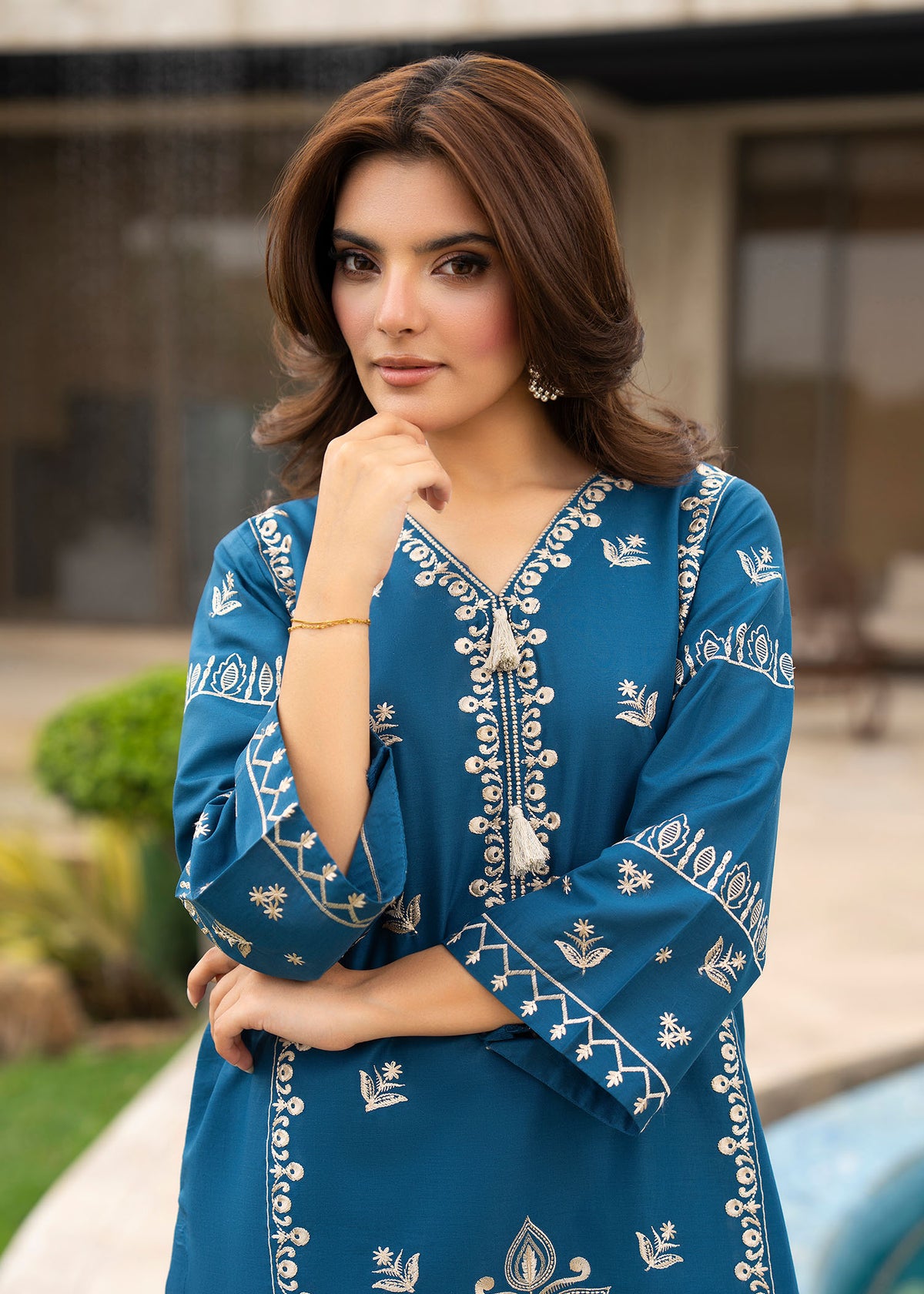 Syra 2pc -  Luxury Embroidered Lawn