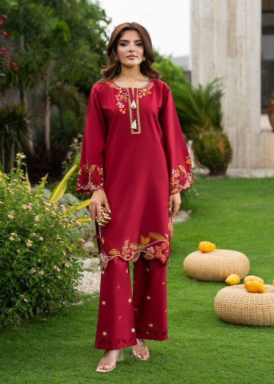 Rania 2pc -  Luxury Embroidered Lawn
