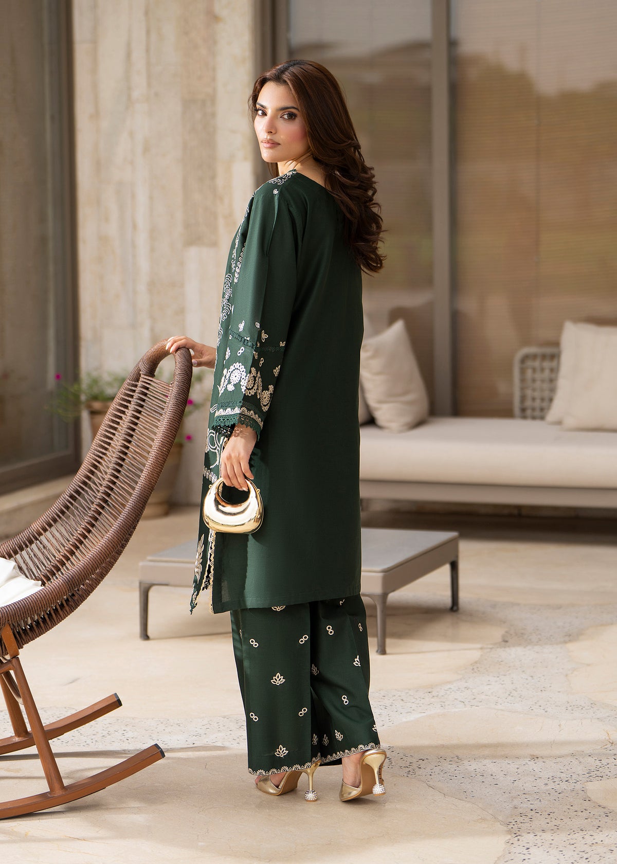 Fariha 2pc -  Luxury Embroidered Lawn