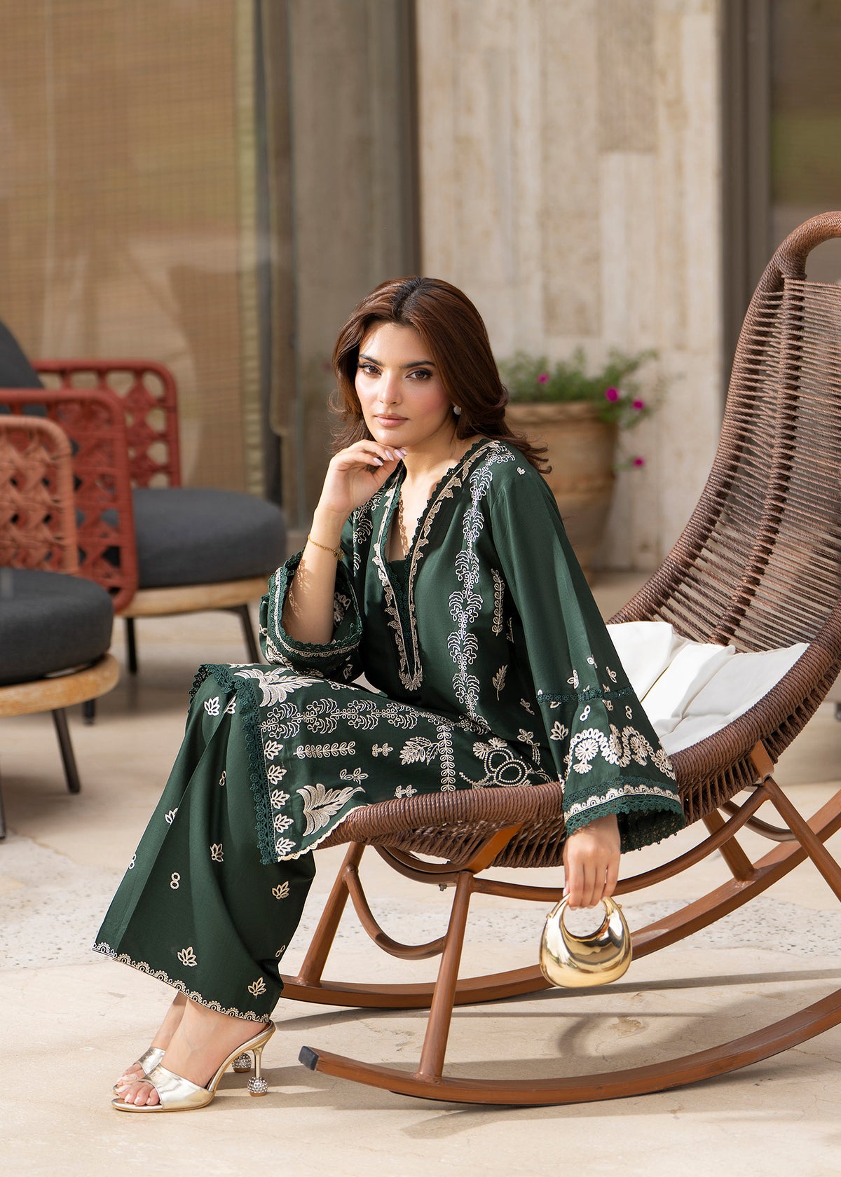 Fariha 2pc -  Luxury Embroidered Lawn
