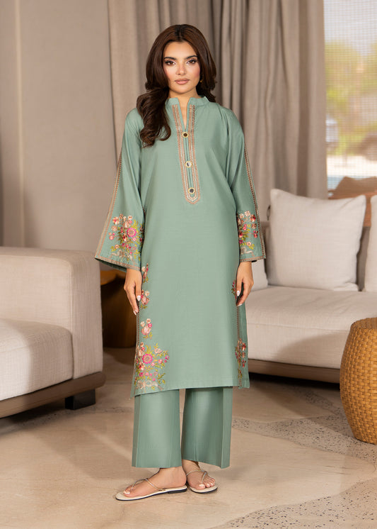 ELARA 2pc -  Luxury Embroidered Lawn