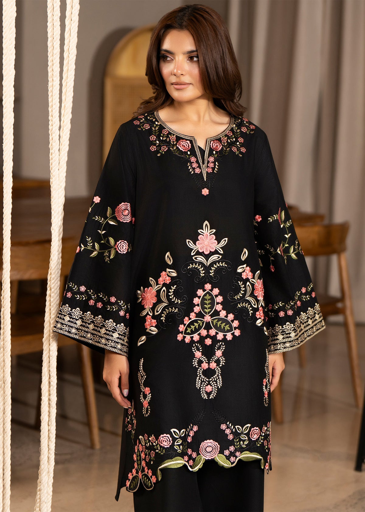 Elisia 2pc -  Luxury Embroidered Lawn