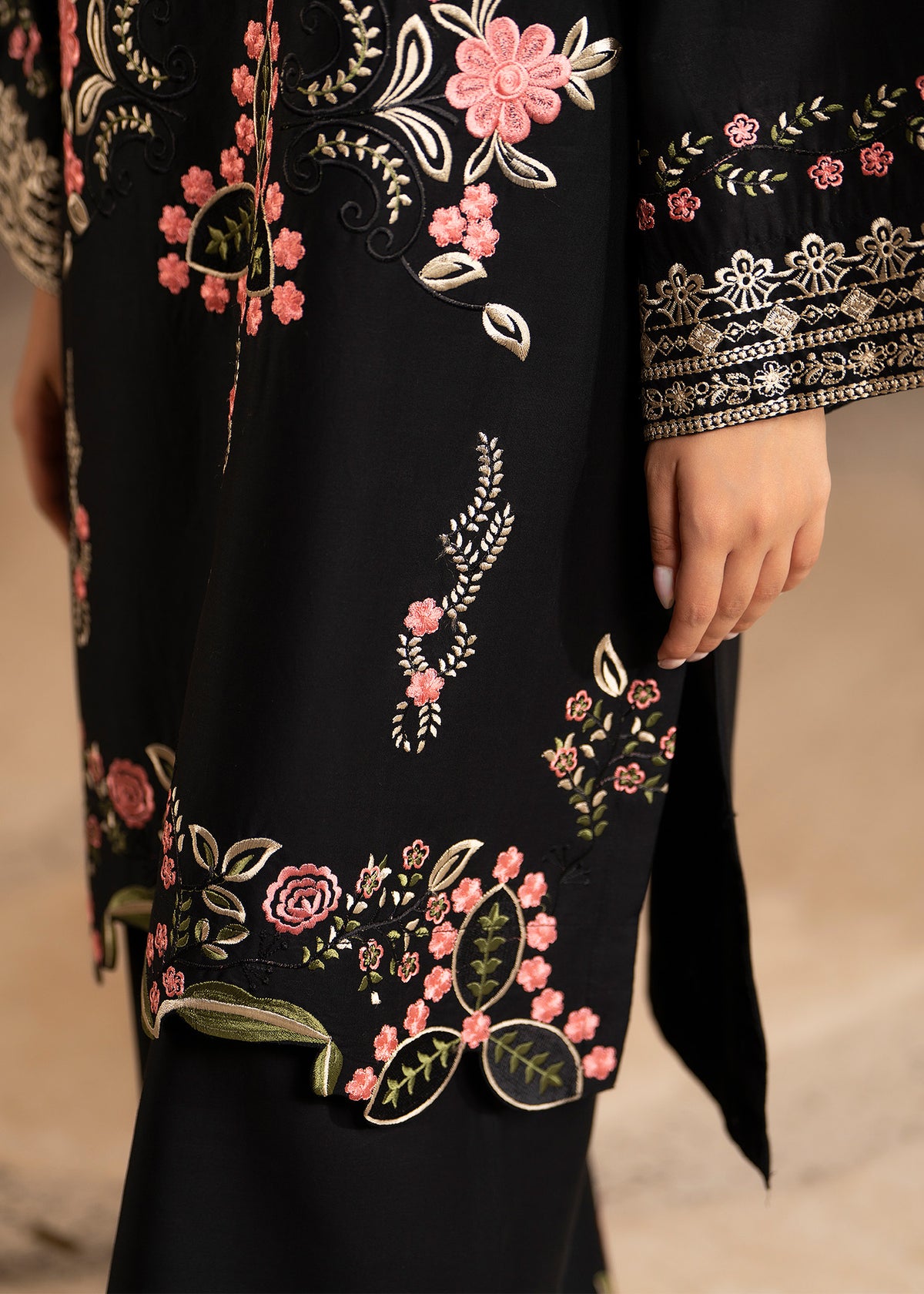 Elisia 2pc -  Luxury Embroidered Lawn