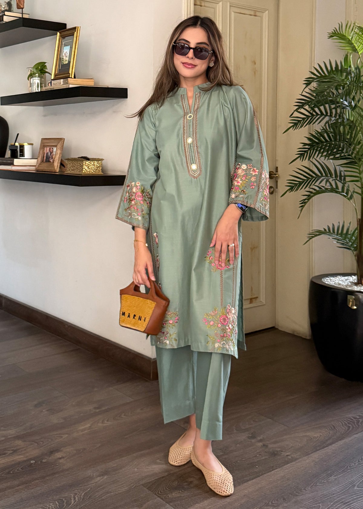 ELARA 2pc -  Luxury Embroidered Lawn
