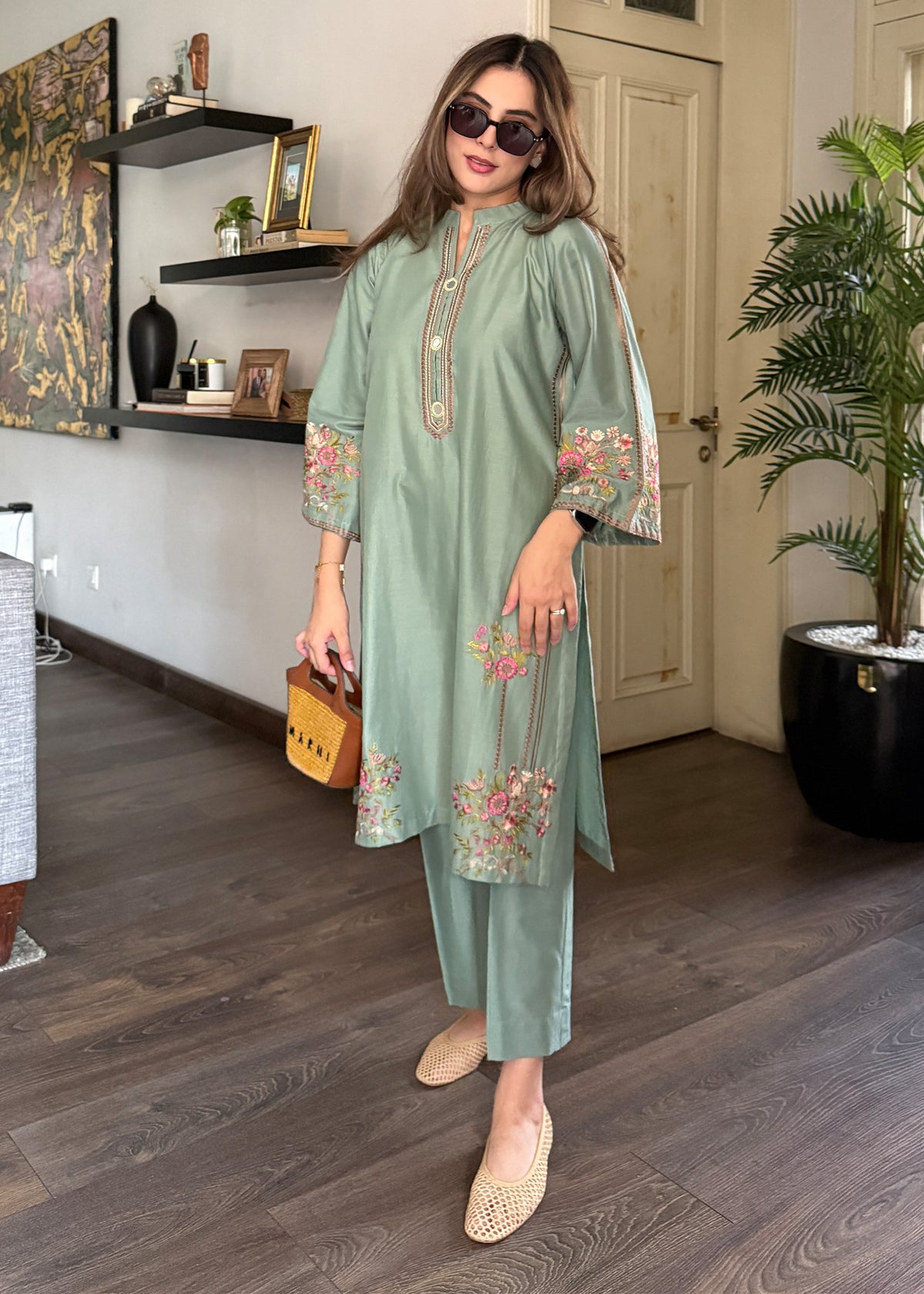 ELARA 2pc -  Luxury Embroidered Lawn