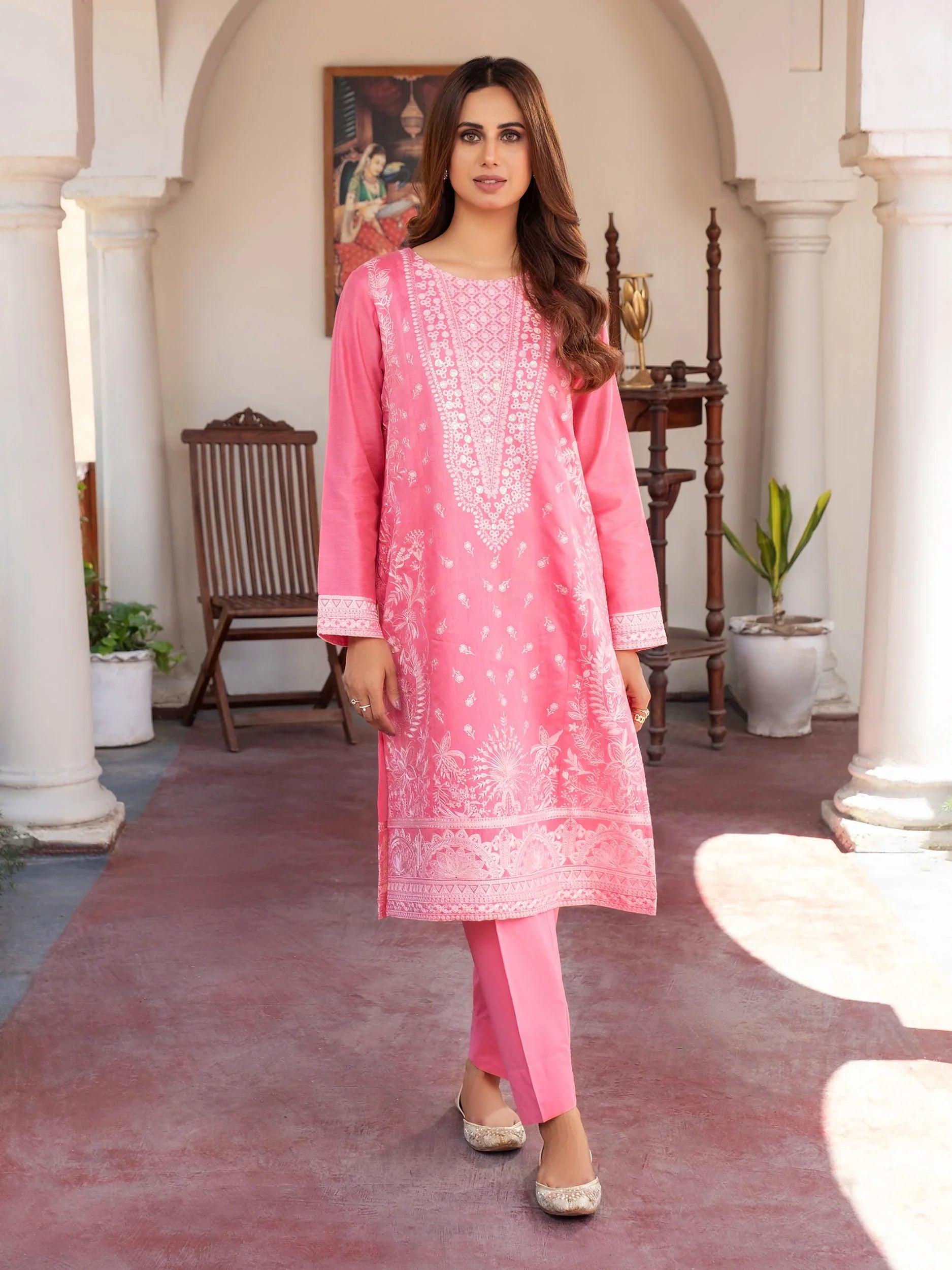 2 Piece Lawn Suit-Embroidered (Pret)